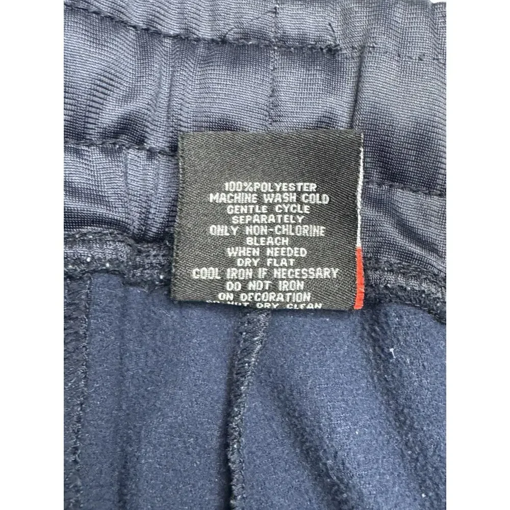 Southpole Mens Large Navy Track Pants Y2K Baggy Hip Hop Zip Pockets Joggers